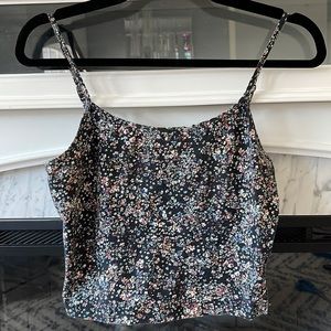 floral lightweight crop top